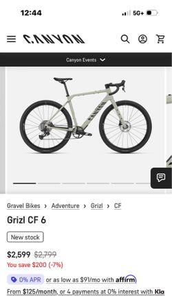 Canyon Bike CF 6 Carbon Frame