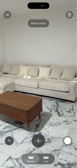 White sectional