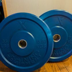 35 Lb Bumper Weight Plates