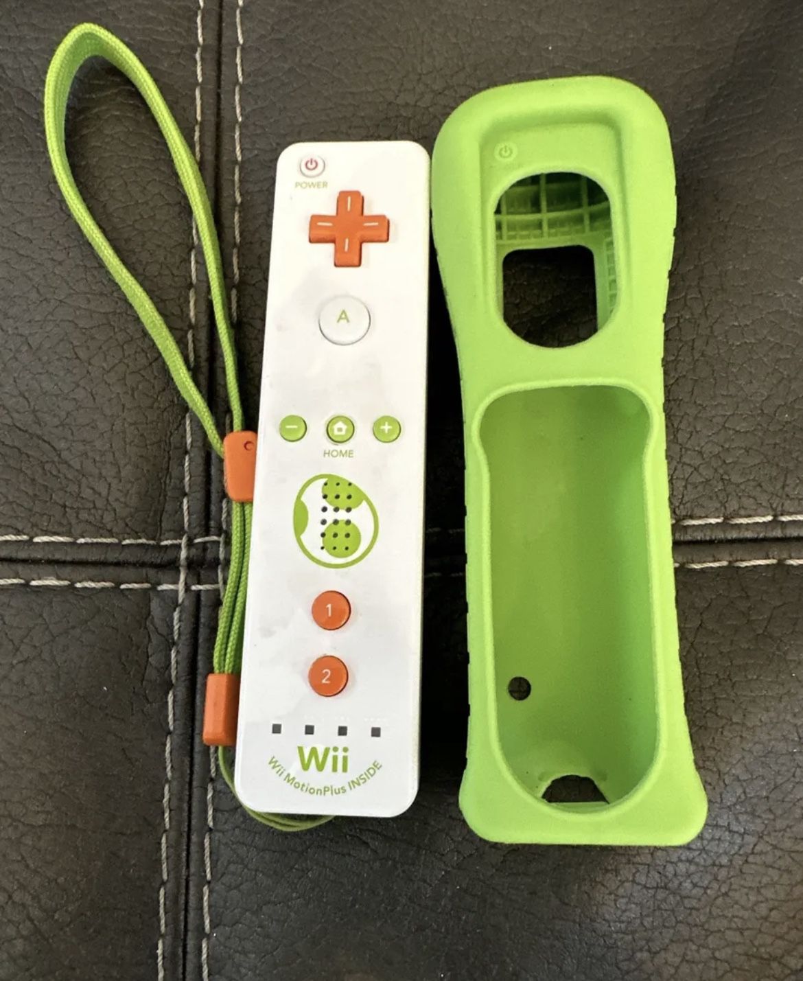 Yoshi Nintendo Wii Wii U Remote Motion Controller Green Tested Japan