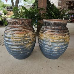 Rustic Honeycomb Clay Pots . (Planters) Plants, Pottery, Talavera $65 cada una.