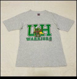 University of Hawaii Rainbow Warriors T-shirt UH Logo 90s Made in USA