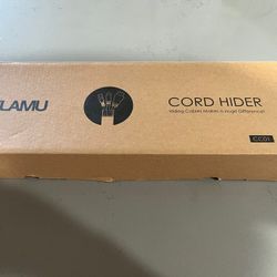 Cord Hider For TV White 