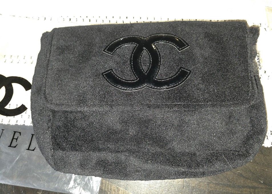 Authentic Chanel Teddy Beauty Bag – Black on Black