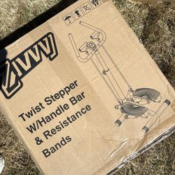 Twist handle exercise stepper