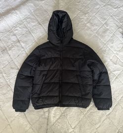 Black Puffer Zip Up