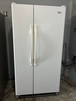 Whirlpool White 33” Side by Side Refrigerator
