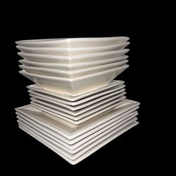 William-Sonoma Off White Square Dishes