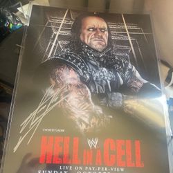 Hell In  A Cell Undertaker Autograph Poster