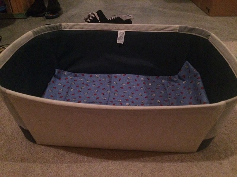 Large Nylon Bin- great puppy bed!