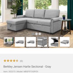Berkley Jensen Harlie Sectional - Gray Couch Negotiable 
