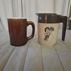 Vintage Big Boy Decaf Coffee Decanter And 1318 Coffee Mug