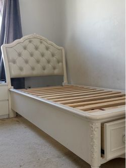 White twin bed frame open to any offers