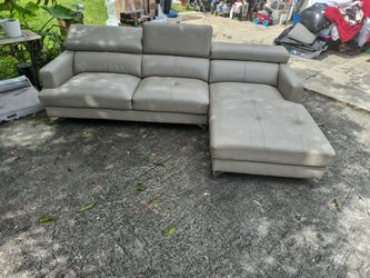 L Shape Beige Sofa $75