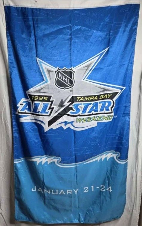 NHL Vintage 1999 All Star Game Tampa Bay Banner Flag 35x63 Wayne Gretzky