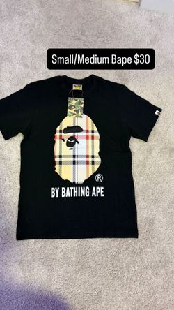 Black and plaid bape mens clothing streetwear designer fashion piece reselling