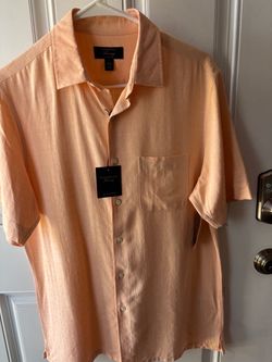 Club Room Luxury Silk Blend Short Sleeve Shirt