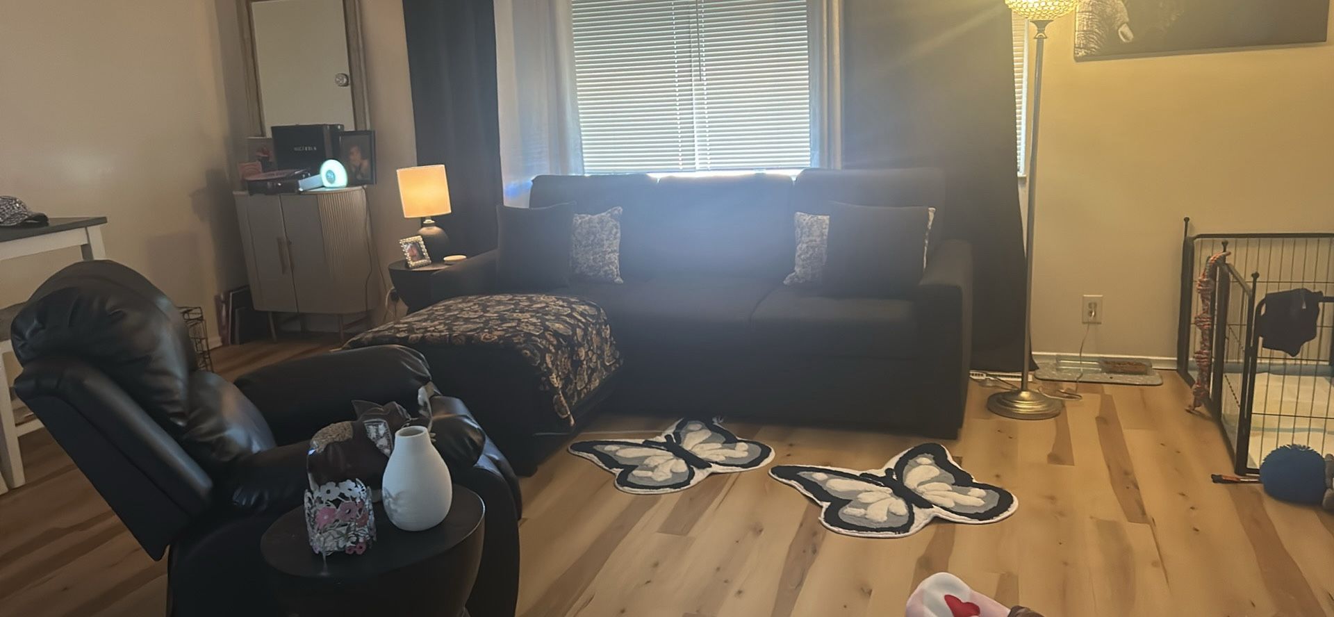 Sectional Sofa Bed And Recliner With Wall Unit