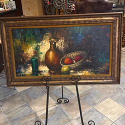 Oil painting with sign size 22 x 38