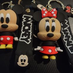 Mickey And Minnie Keychains