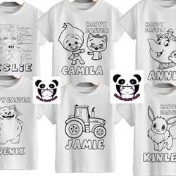 Custom Coloring Shirts! Easter All Occasions 