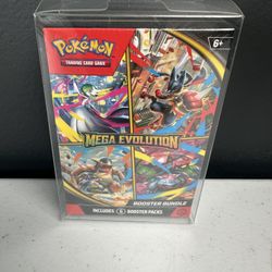 Pokémon Mega Evolution Booster Bundle (6 Packs) Sealed w/ Protective Case