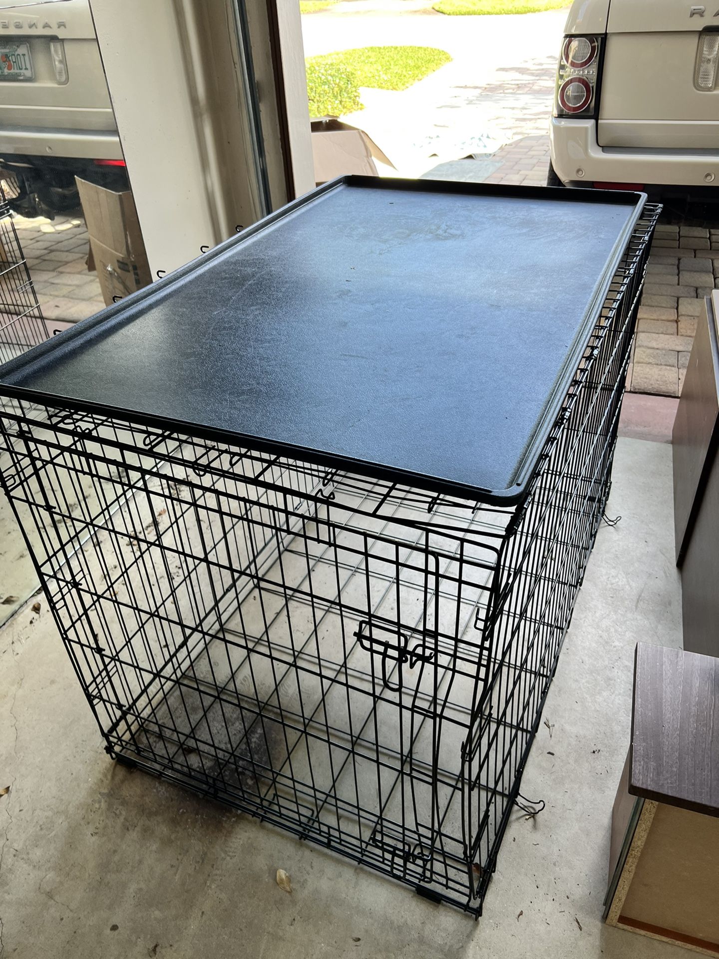 Large Dog Cage With Bottom Tray