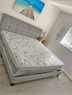 Button tufted bed frames available in king queen full twin sizes delivery available