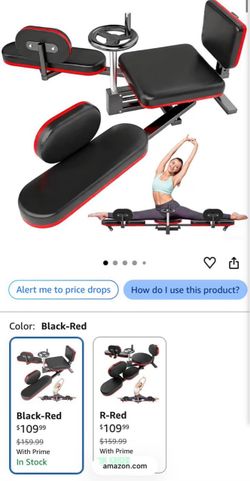 Black Red Leg Stretcher Split Machine