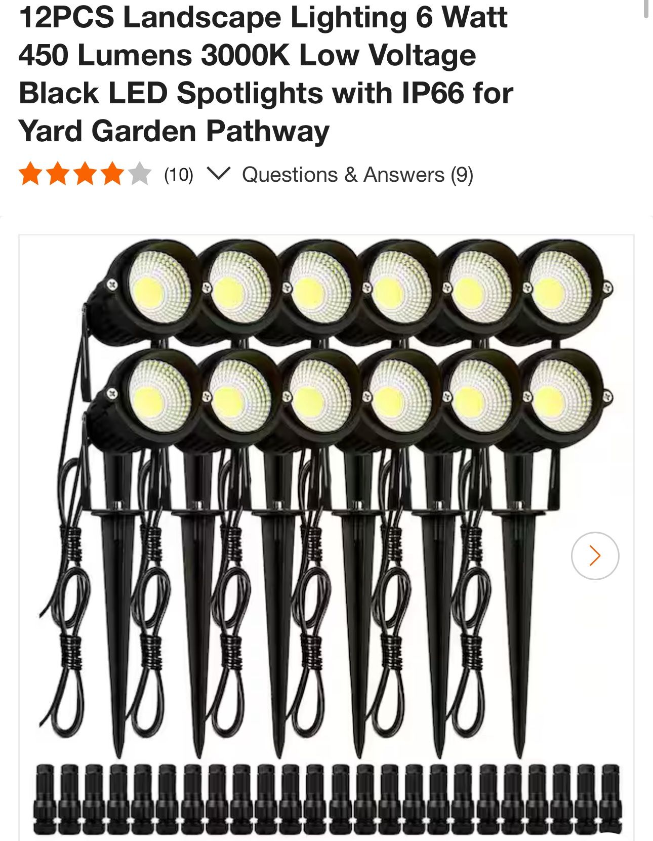 12PCS Landscape Lighting 6 Watt