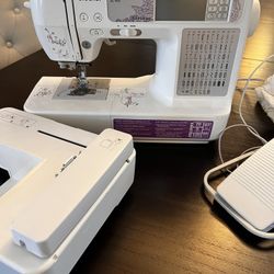 Brother SE-400 Sewing & Embroidery Machine – Barely Used + Thread & Accessories 