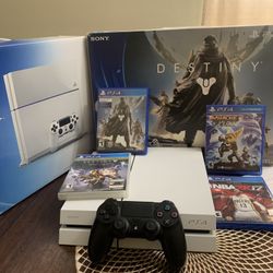 Ps4 Destiny Edition With One Controller And 4 Games 