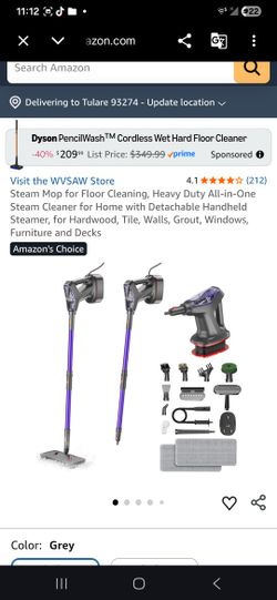 71 Powerful Steam Mop White And Gray