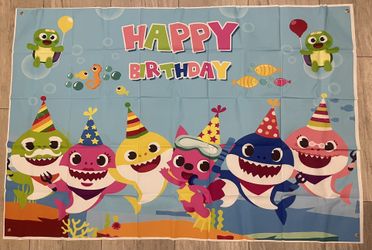 Babyshark Birthday Supplies 