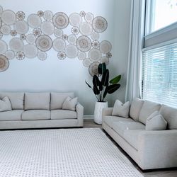 Havertys 3-Seat Sofas (Set of 2)