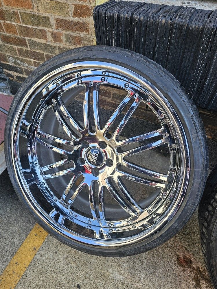 22 inch MHT staggered 3 piece wheels rims 5x112 vw benz audi for Sale ...