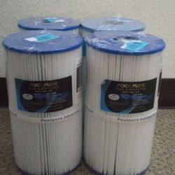 PoolPure Pool & Spa Filtration PLFC-6430 NEW Sealed in Plastic 10"1/2 ×5" 3/4 Diametre 4 Pi