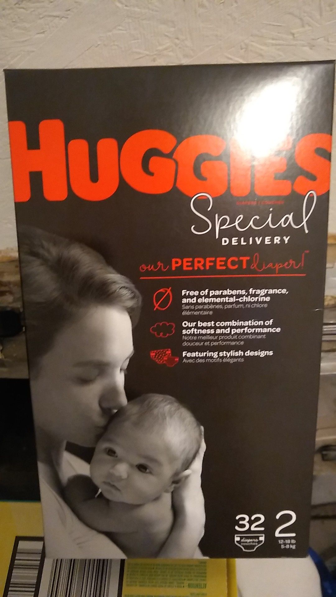 Huggies special delivery and Pampers Swaddlers