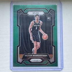 2023-24 Panini Prizm Victor Wembanyama #136 Spurs RC Rookie Green