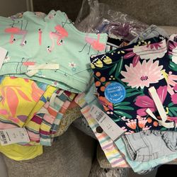 Baby Girl Shorts Size 03 ,6, Some 9, 12, 18,  Months New!! and SomeWorn Once $3,$4, $5.$7 Each..Carter’s Etc👇🏽read Description Bundle $40 & $50👇🏽