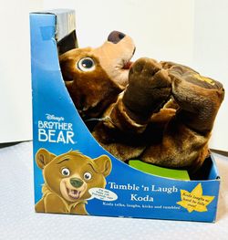 Vintage 2003 Disney Brother Bear Tumble N Laugh KODA Talking Plush