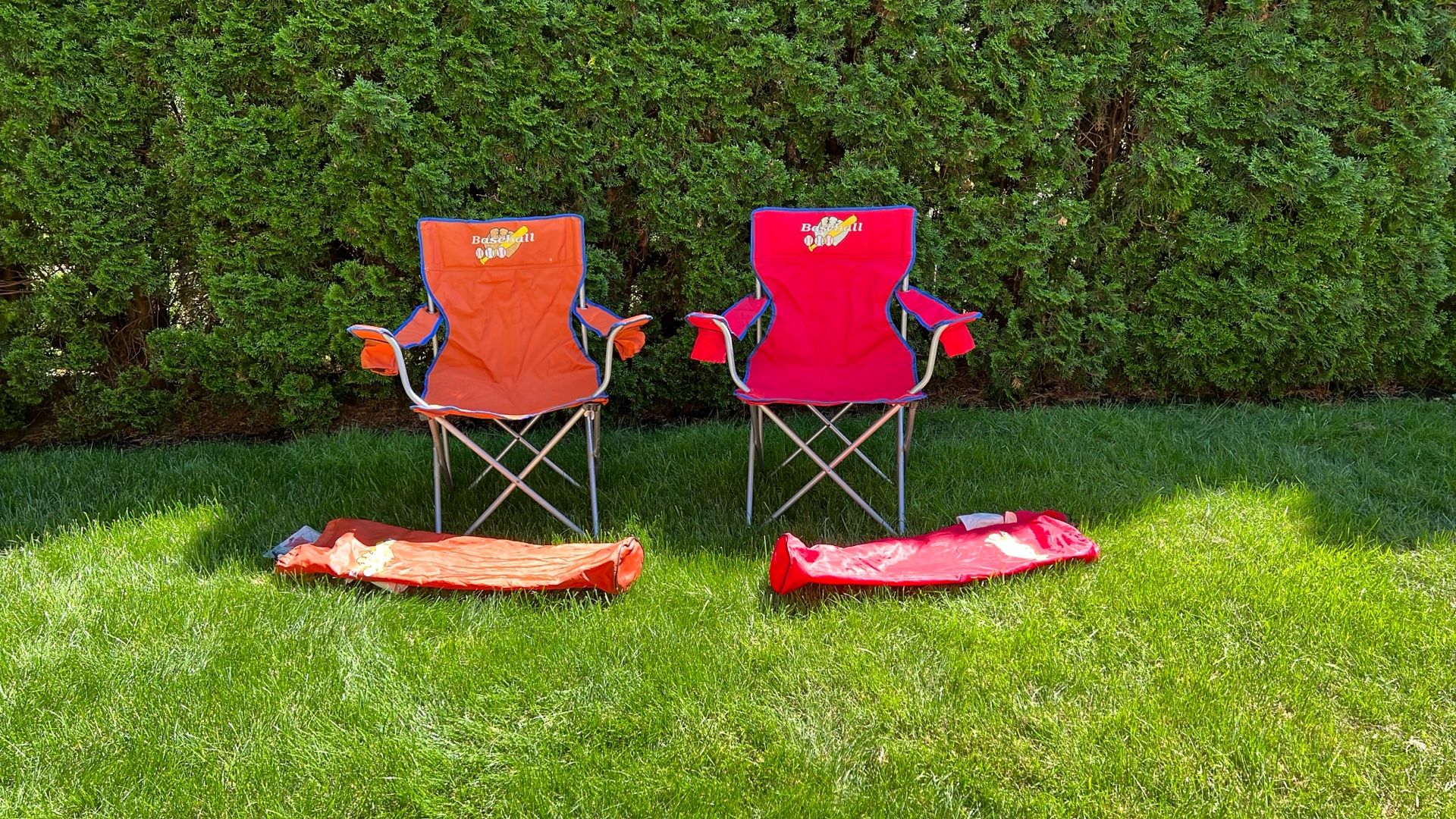 2 Camping Chairs - Baseball Theme
