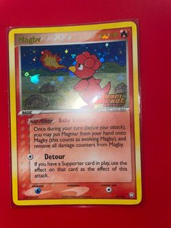 Magby team rocket return stamped pokemon
