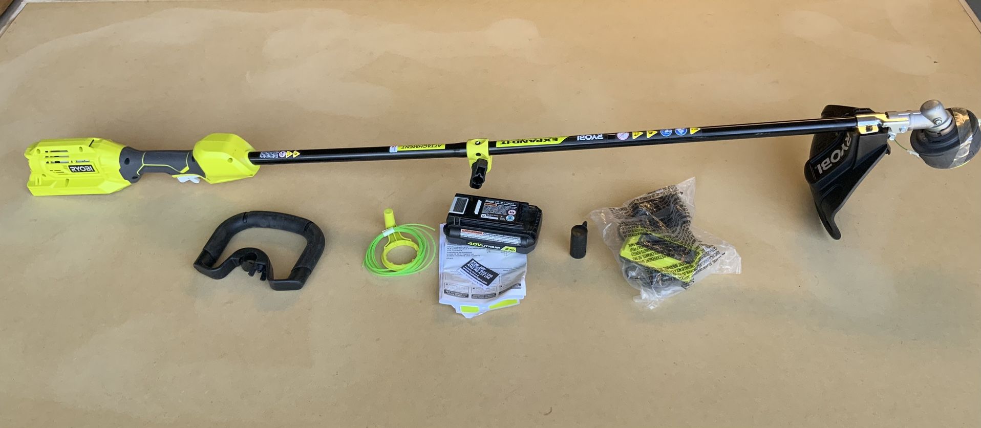 RYOBI 40V Expand It Cordless Battery Attachment Capable String