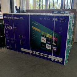 HISENSE 70” ROKU R6 4K HDR SMART TV
