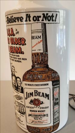 Vintage 1960s jim beam collectible man cave lamp