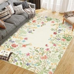 Beautiful Floral Botanical Area Rug (9x12)-Brand New