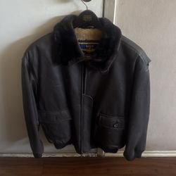 Navy Leather G1 Flight Jacket 