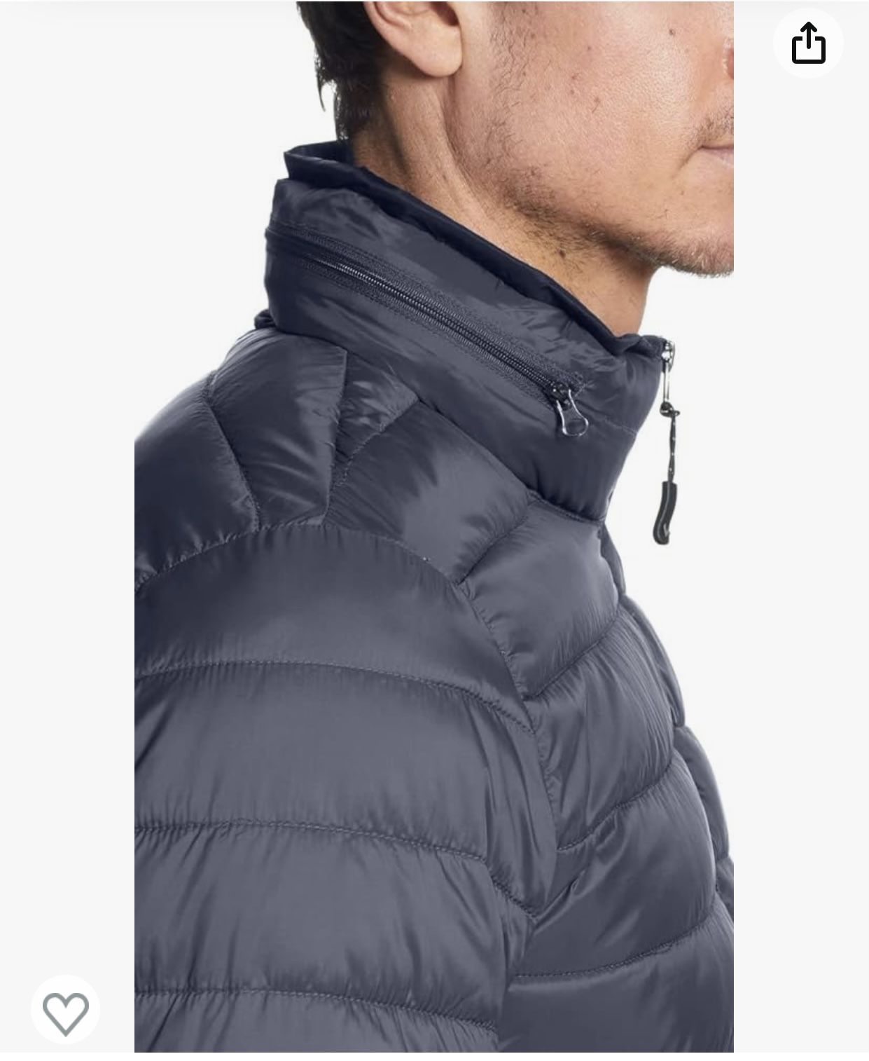 Weatherproof Mens Puffer Jackets Packable Travel Neck Pillow