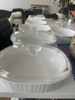 Corningwear French serving baking set
